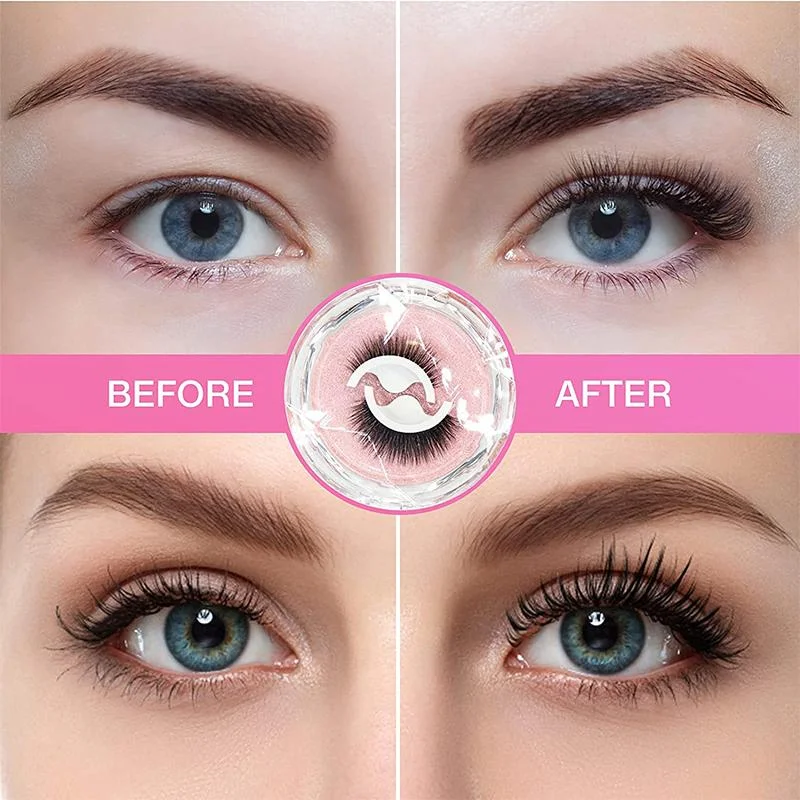 Easy Apply Reusable False Lashes Natural Everyday Look