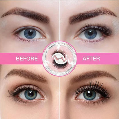 Easy Apply Reusable False Lashes Natural Everyday Look
