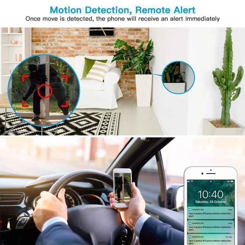 Compact Wireless HD Mini Security Camera