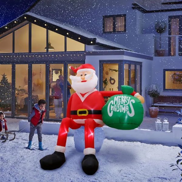 Large 8FT LED Inflatable Santa Claus Outdoor Christmas Decor