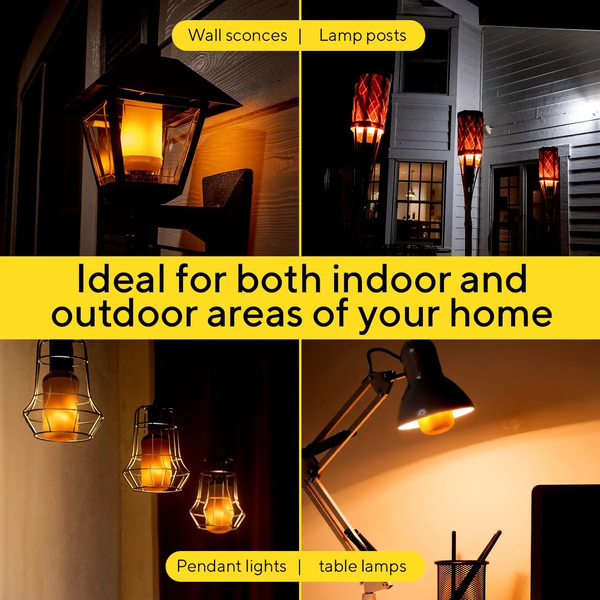 Warm Flicker LED Light Bulb
