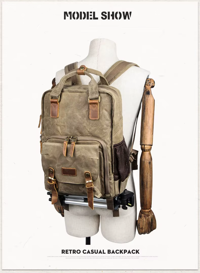 Durable Water Resistant Camera Hiking Backpack