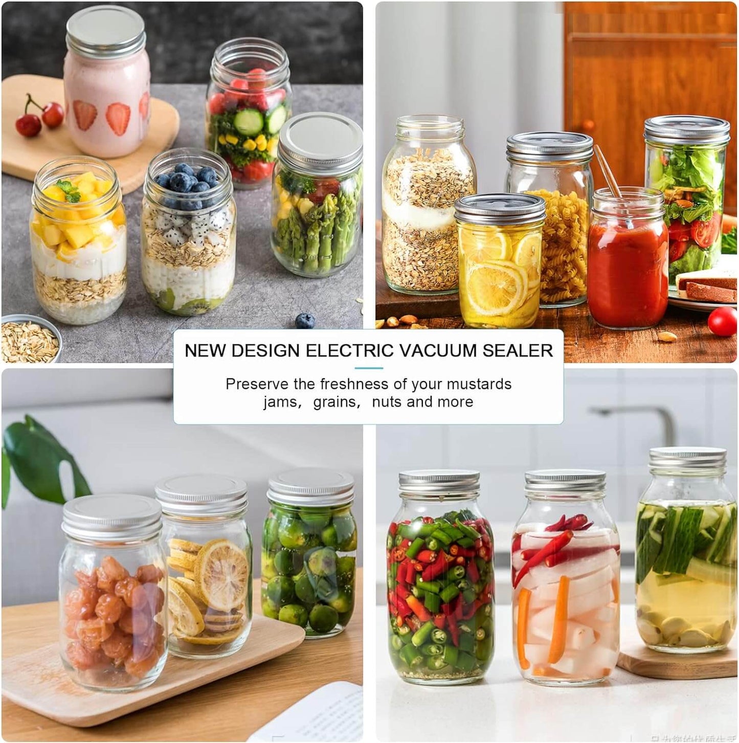 Automatic Food Saver for Mason Jars and Containers