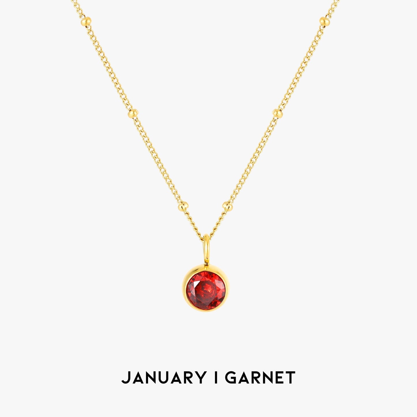 Gemstone Drop Pendant Necklace - Halri