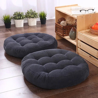Plush Japanese Floor Cushion with Thick Foam Padding