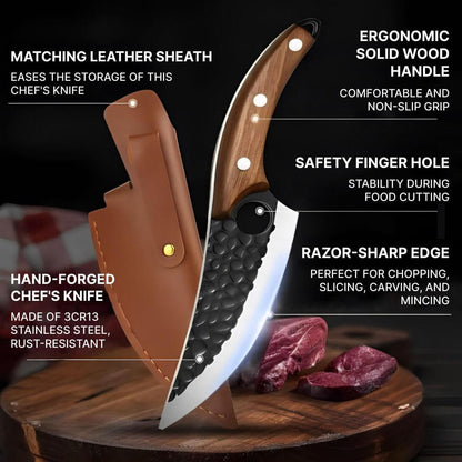 Sharp Asian Chef Cutting Knife