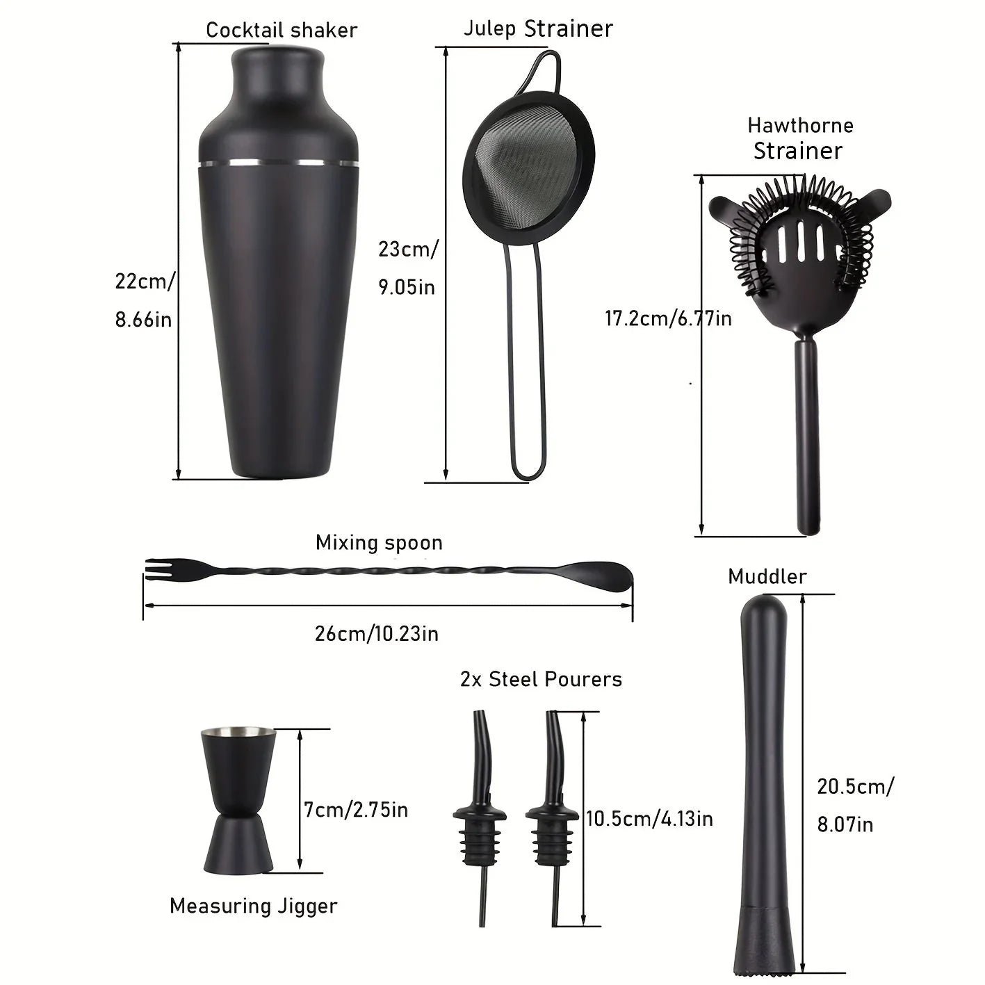 Luxury Metal Bar Tool Set