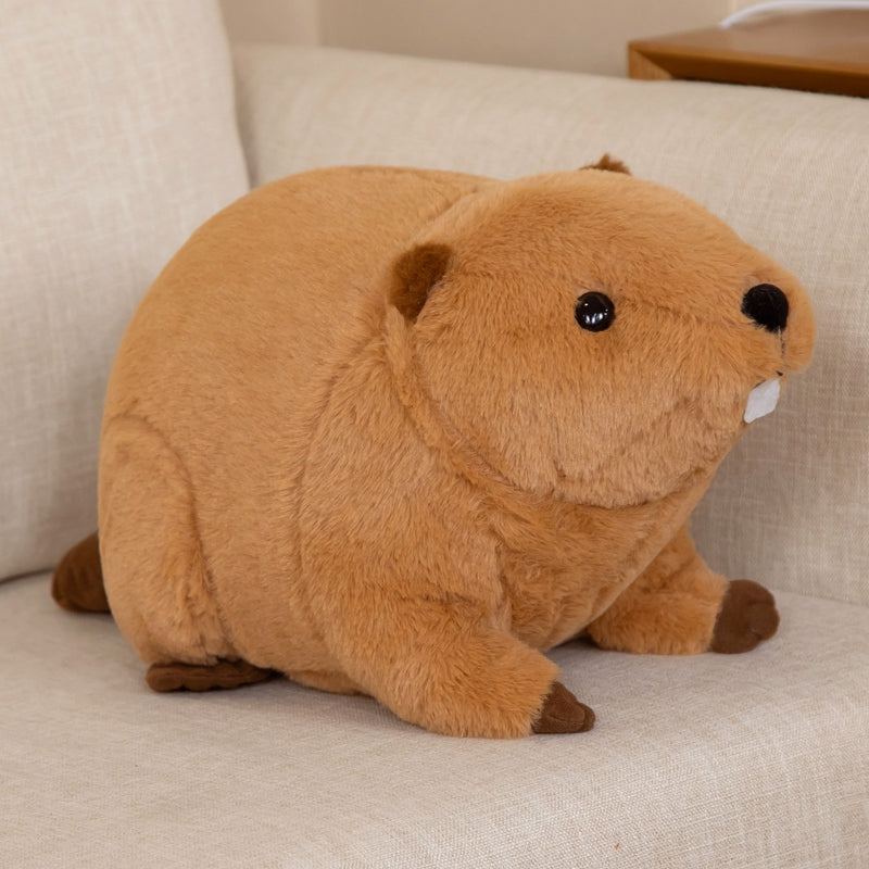 Soft Brown Teddy Beaver Stuffed Animal
