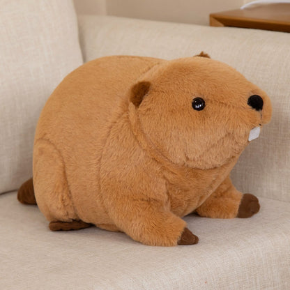 Soft Brown Teddy Beaver Stuffed Animal