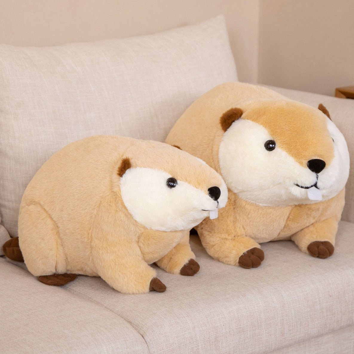 Soft Brown Teddy Beaver Stuffed Animal
