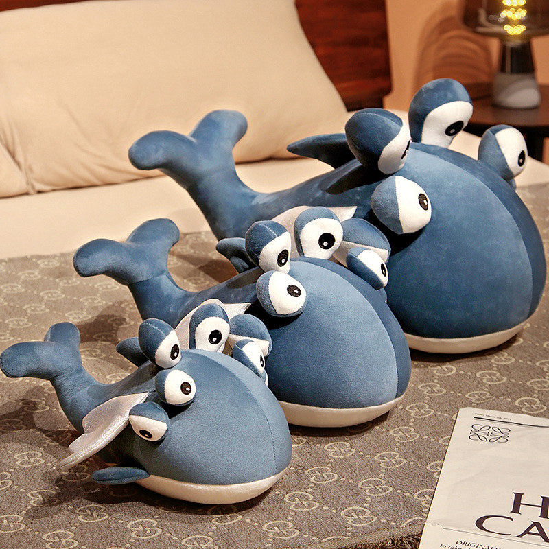 Cute Blue Flying Whale Soft Plush Toy