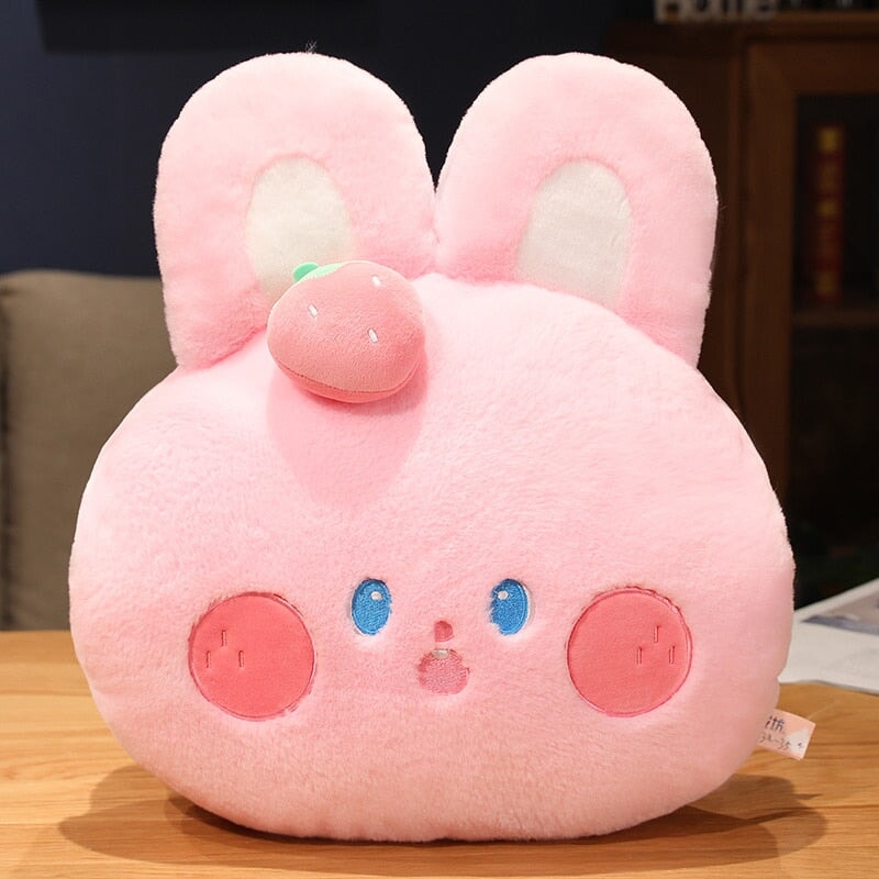 Soft Pink Cute Bunny Stuffed Animal