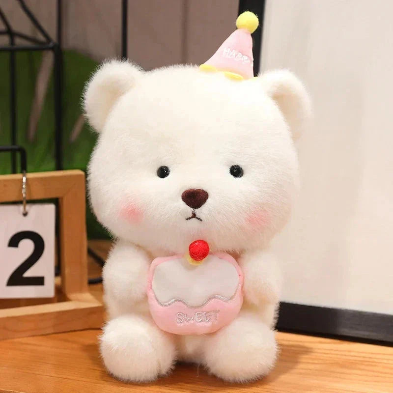 Fun Bear and Rodent Birthday Cake Toys