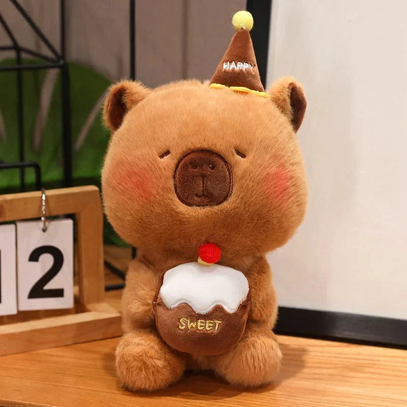 Fun Bear and Rodent Birthday Cake Toys