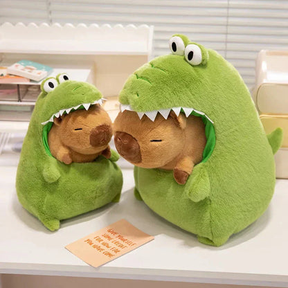 Cute Green Dino Stuffed Animal Toy
