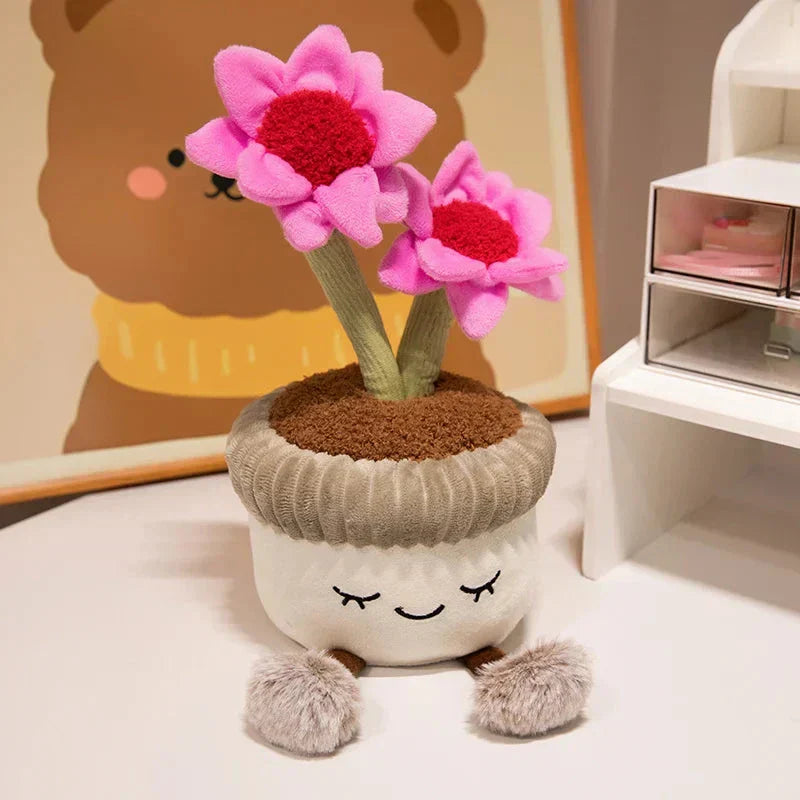 Adorable Cactus Blossom Soft Toy