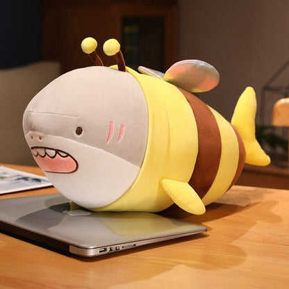 Adorable Shark Bee Stuffed Animal Toy