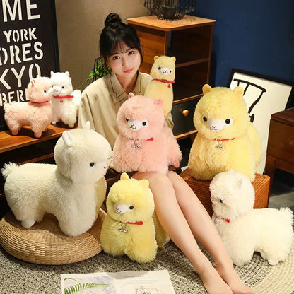 Cuddly Alpaca Plush Toy with Squeaker - Halri