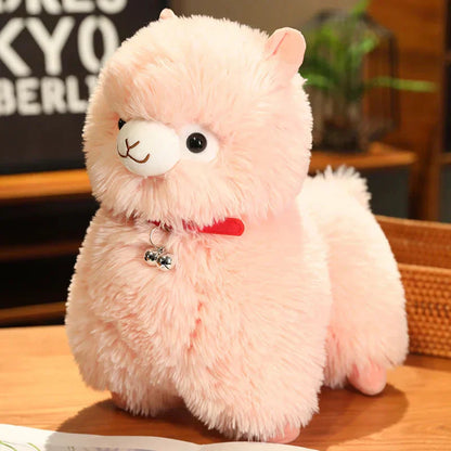 Cuddly Alpaca Plush Toy with Squeaker