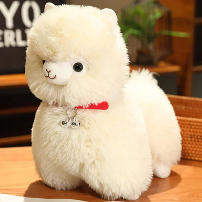 Cuddly Alpaca Plush Toy with Squeaker