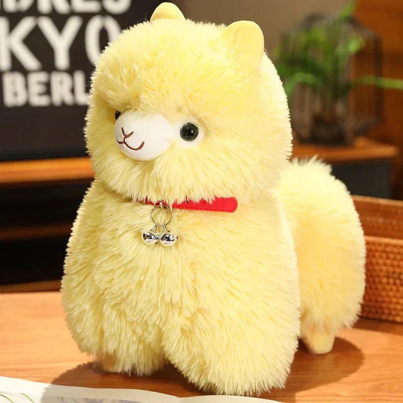Cuddly Alpaca Plush Toy with Squeaker