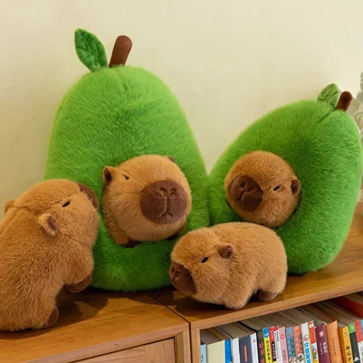Soft Avocado Kawaii Capybara Toy