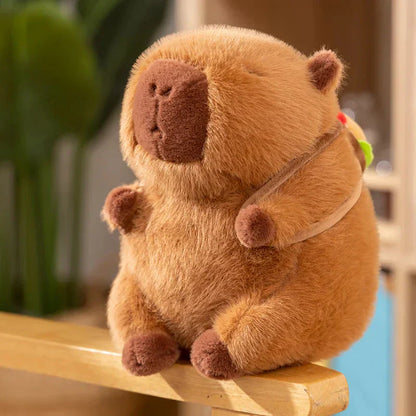 Soft Capybara Foodie Toy Backpack Buddy - Halri