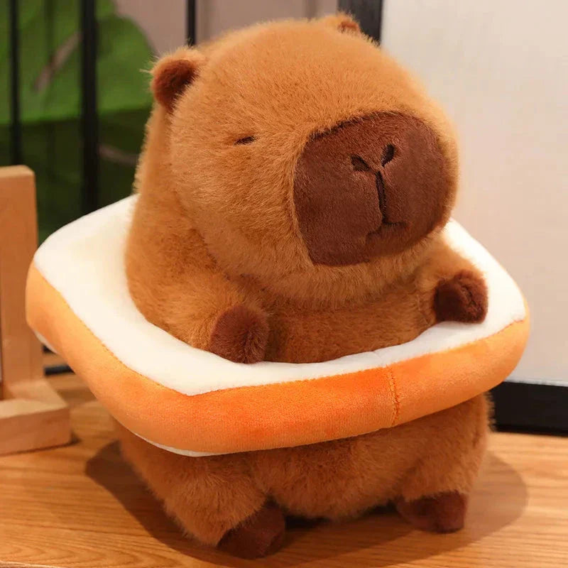 Soft Capybara Plush Toy with Float Accessory