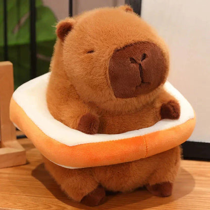 Soft Capybara Plush Toy with Float Accessory
