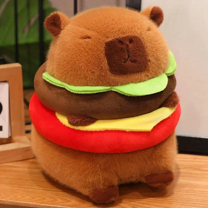 Soft Capybara Plush Toy with Float Accessory
