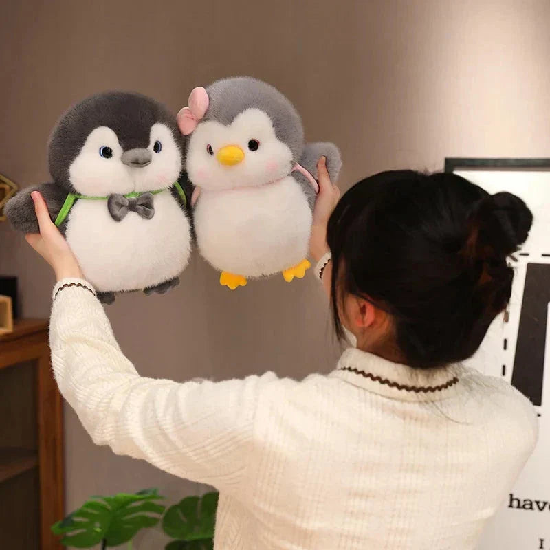 Soft Gray Penguin Toy with Cute Turtle Pack - Halri