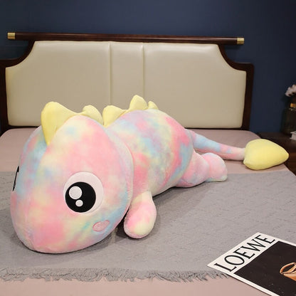 Colorful Rainbow Reptile Stuffed Animal Toy