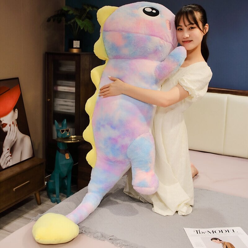 Colorful Rainbow Reptile Stuffed Animal Toy