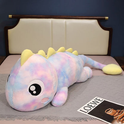 Colorful Rainbow Reptile Stuffed Animal Toy