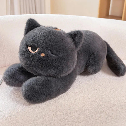 Big Soft Grey Kitten Plush Toy
