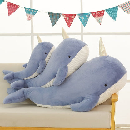 Large Colorful Narwhal Soft Toys