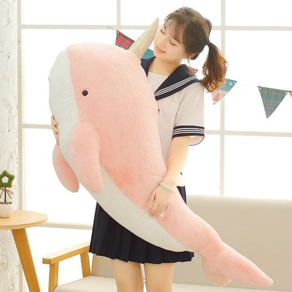 Large Colorful Narwhal Soft Toys