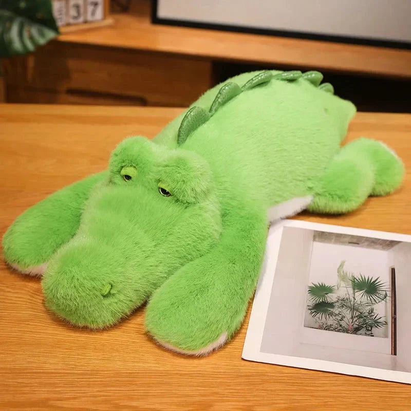 Large Green Stuffed Crocodile Toy - Halri
