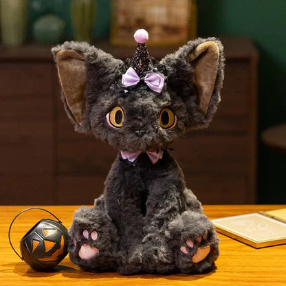 Spooky Black Kitten Soft Plush Toys - Halri