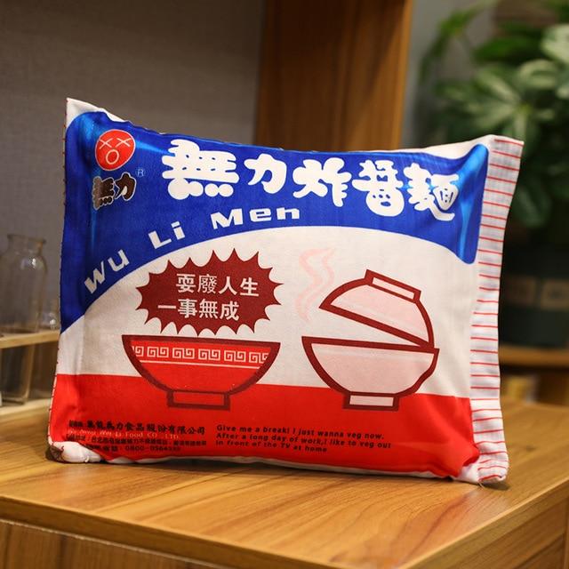 Soft Instant Noodle Shaped Pillow