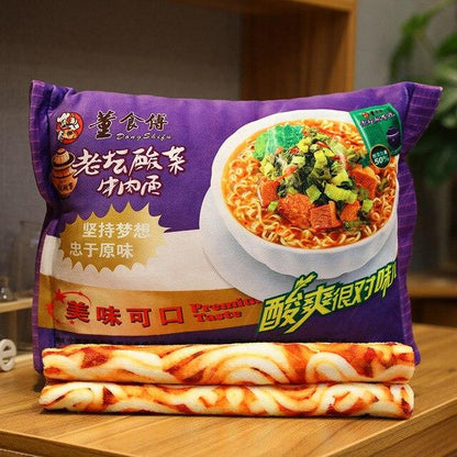 Soft Instant Noodle Shaped Pillow