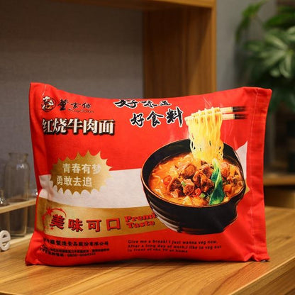 Soft Instant Noodle Shaped Pillow