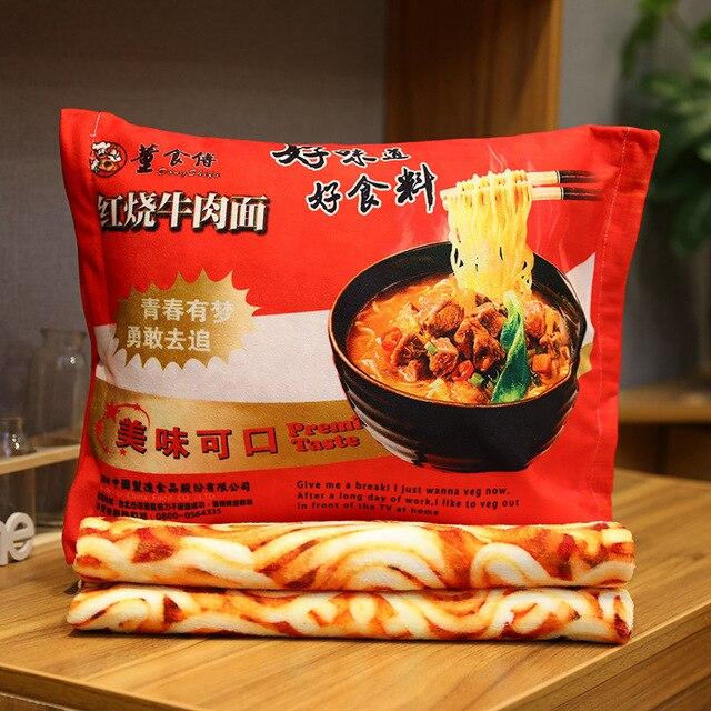 Soft Instant Noodle Shaped Pillow