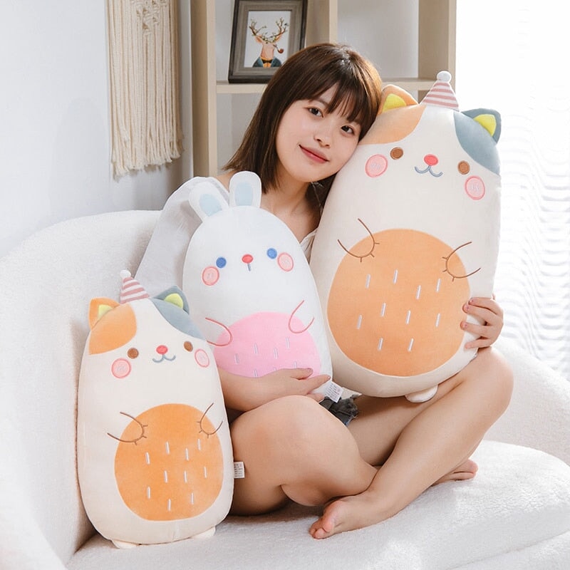 Cute Animal Stuffed Pancake Friends Plush Toys - Halri