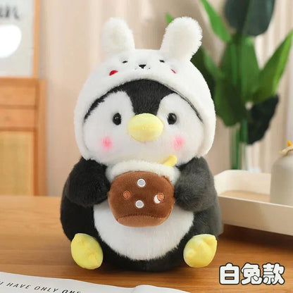 Cute Baby Penguin Soft Toys with Caps