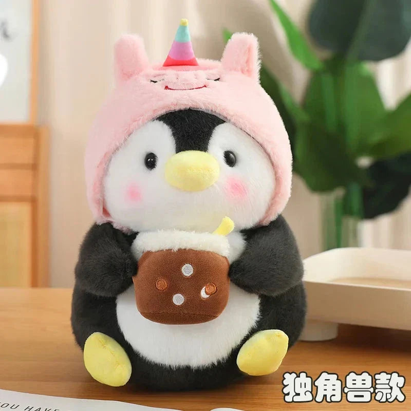 Cute Baby Penguin Soft Toys with Caps