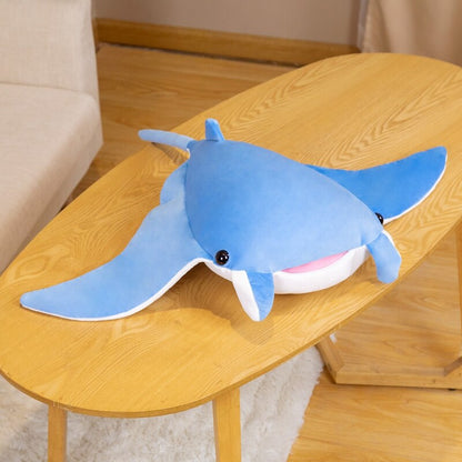 Cute Blue Manta Ray Soft Plush Toys