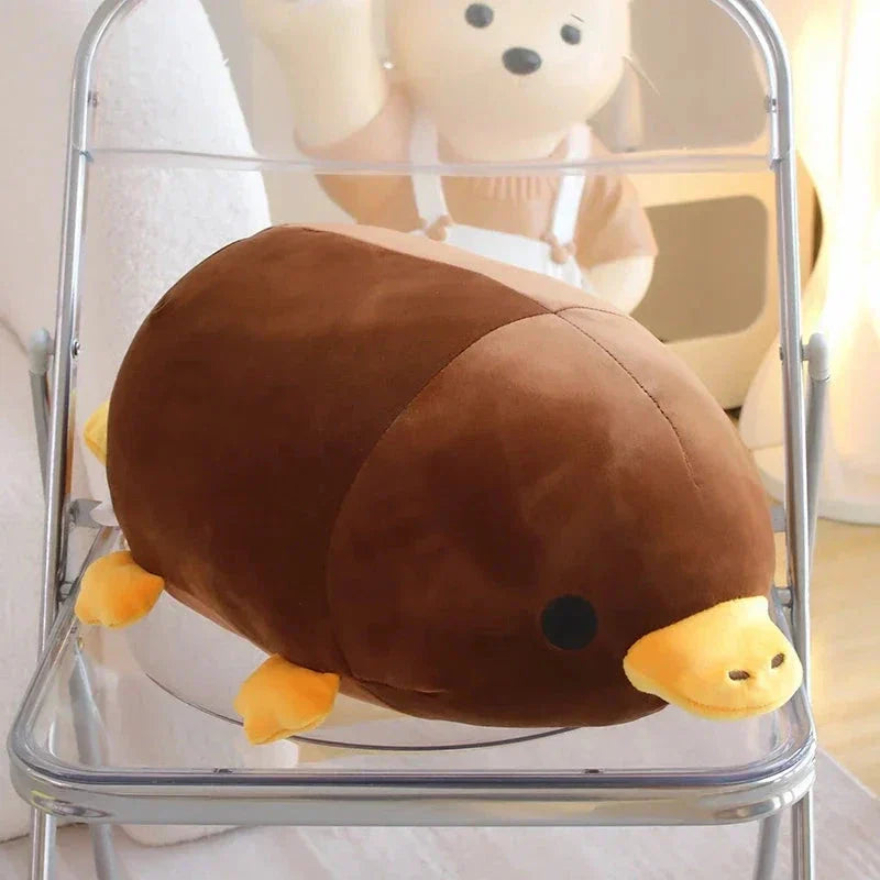 Cute Brown Yellow Duck Billed Plush Toy