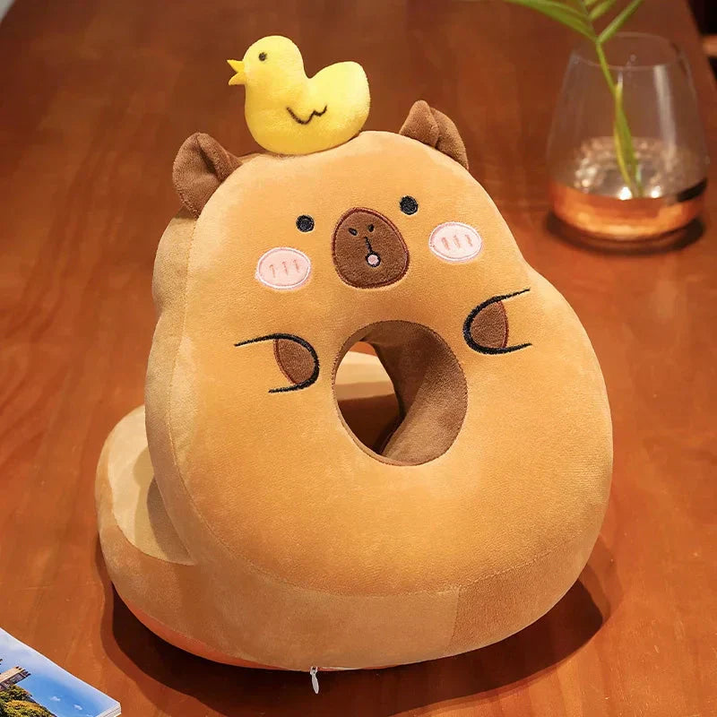 Soft Plush Capybara Neck Pillow Cushion