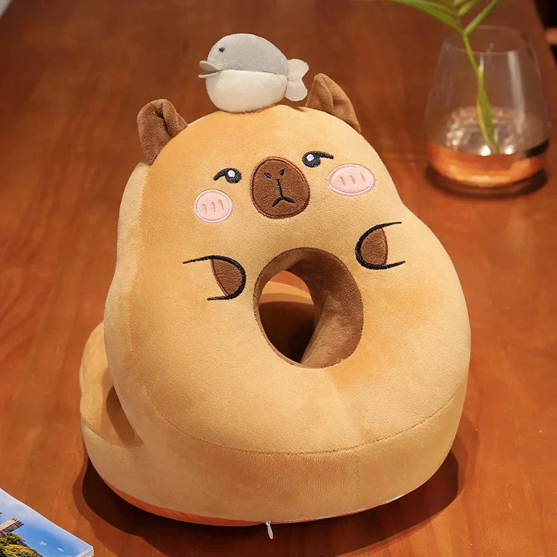 Soft Plush Capybara Neck Pillow Cushion